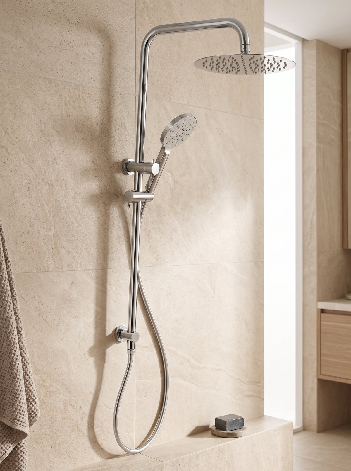 Montague Combination Shower Set in Chrome