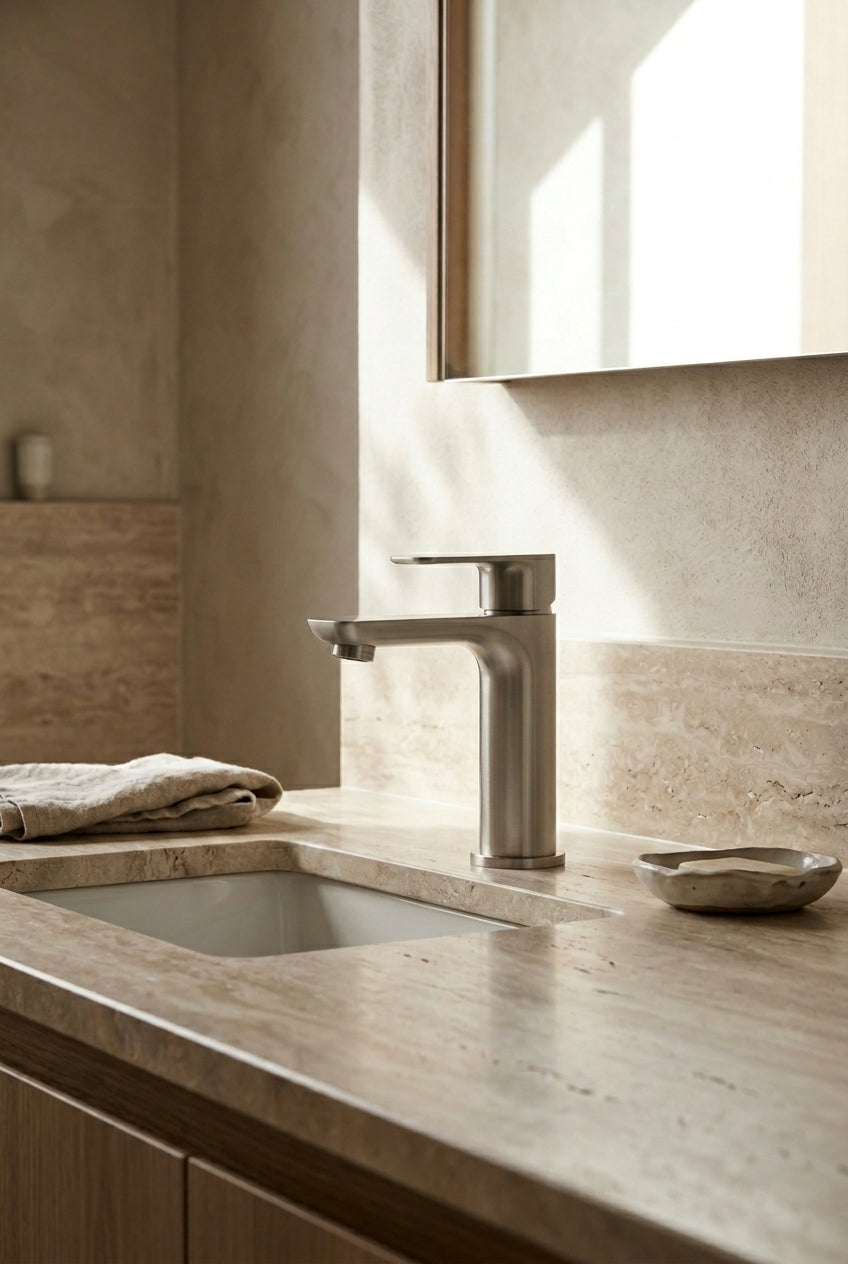 Montague Basin Mixer MC-BM-001 in Brushed Nickel — approved product render