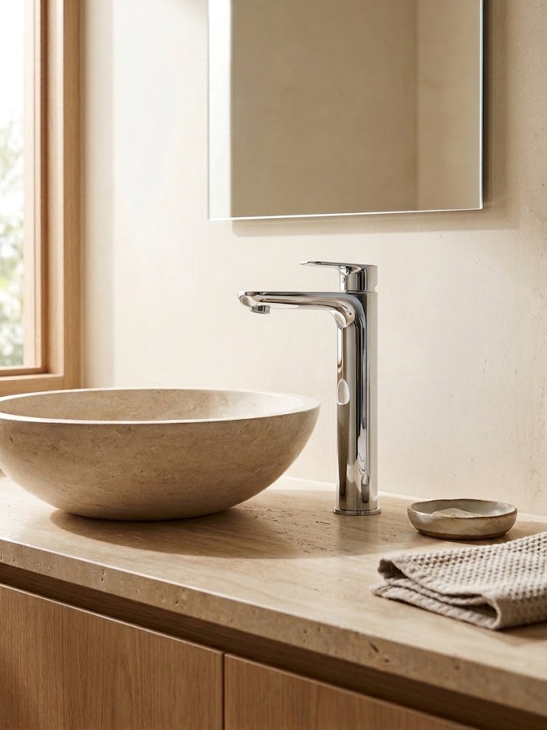 Montague Tall Basin Mixer in Chrome