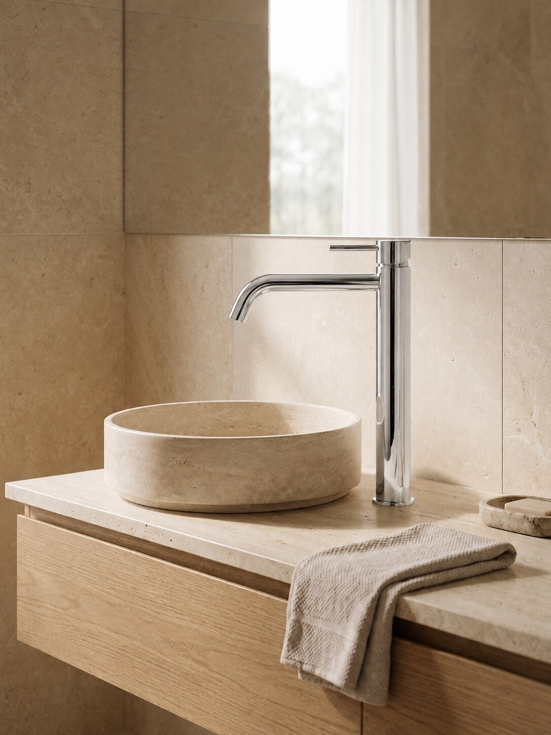 Montague Tall Basin Mixer MC-BM-006 in Chrome